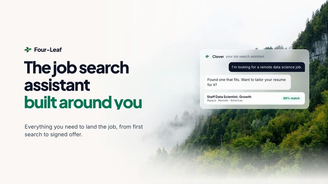 What is Four-Leaf? The AI job search assistant, from first search to signed offer thumbnail
